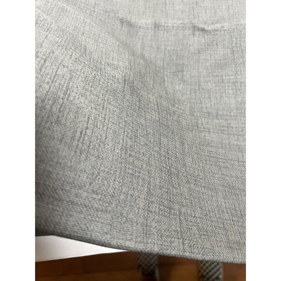 Crate and Barrel Grey Shiloh Vinyl and Fabric Placemats, Set of 4 - Picture 2 of 4